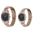 Sonata Wedding Edit Quartz Analog Black Dial Stainless Steel Strap Watch For Pair - image number 3