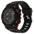 SF Quartz Analog Digital Black Dial Plastic Strap Watch for Men - image number 1