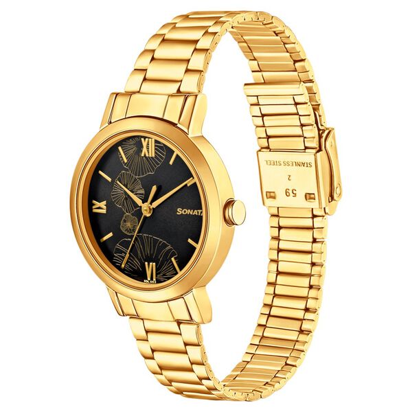 Sonata Linnea Grey Dial Women Watch With Stainless Steel Strap - image number 1