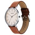 Sonata Ascent Quartz Analog Off White Dial Leather Strap Watch For Men - image number 2