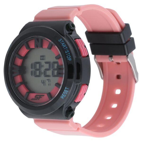SF Digital Dial Plastic Strap Women Watch - image number 1