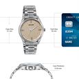 Sonata Jashn Quartz Analog Beige Dial Silver Metal Strap Watch For Men - image number 3