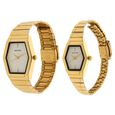 Sonata Quartz Analog White Dial Stainless Steel Strap Watch for Couple - image number 1