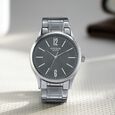 Sonata Poze Quartz Analog Blue Dial Metal Strap Watch for Men