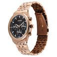 Sonata Eternia Quartz Multifunction Black Dial Metal Strap Watch For Men - image number 1