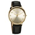 Sonata Regional Edition Hindi Quartz Analog Silver Dial Leather Strap Watch For Men