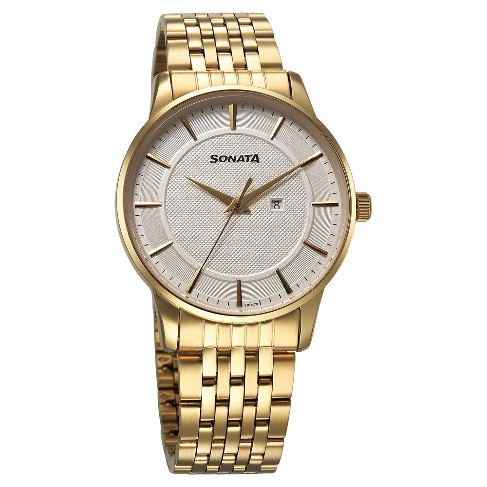 Sonata gold watch price list best sale