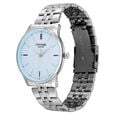 Poze By Sonata Quartz Analog Blue Dial Silver Metal Strap Watch For Men - image number 2