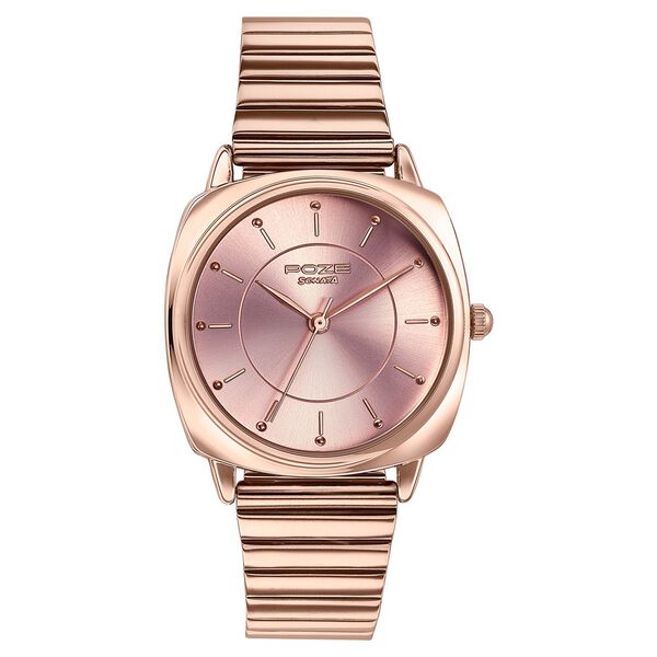 Sonata Poze Quartz Analog Rose Gold Dial Rose Gold Colour Stainless Steel Strap Watch For Women - image number 2