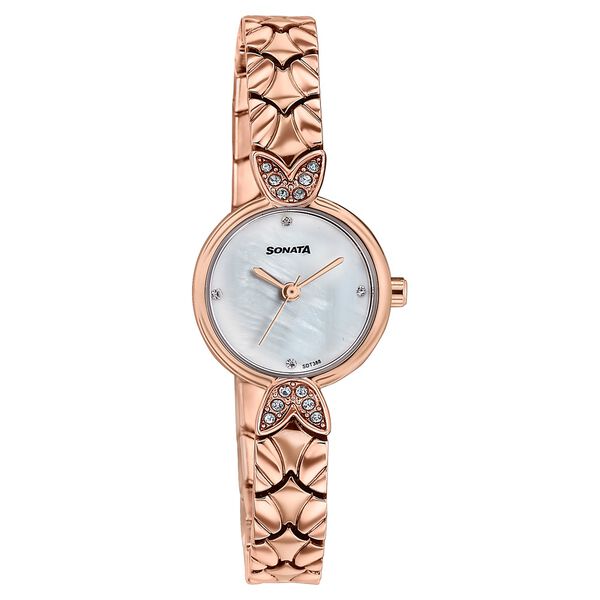 Women's Vintage style mother of pearl dial Bracelet Watch - image number 1