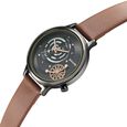 Sonata Unveil Quartz Analog Grey Dial Leather Strap Watch for Women - image number 2