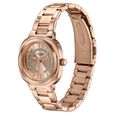 Poze By Sonata Quartz Analog Pink Dial Rose Gold Plated Stainless Steel Strap Watch For Women - image number 4