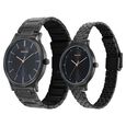 Sonata Pair Quartz Analog Black Dial Stainless Steel Strap Watch for Couple - image number 1