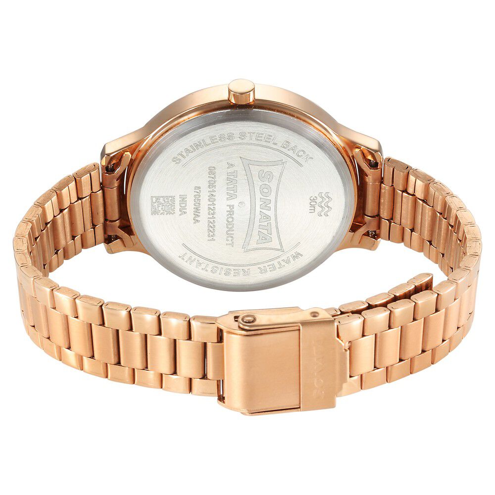Buy Online Sonata Play Pink Dial Watch for Women ns87050wm02 Sonata