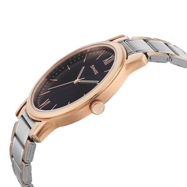 Sonata Beyond Gold Quartz Analog Blue Dial Metal Strap Watch for Men - image number 2