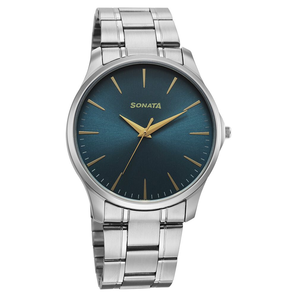 Buy Online Sonata Nxt Quartz Analog Blue Dial Stainless Steel