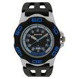 SF Quartz Analog with Day and Date Silver Dial Plastic Strap Watch for Men