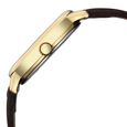 Sonata Gold Quartz Analog Regal Maroon With Gold Coin Dial Brown Leather Strap Watch For Women - image number 5