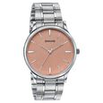 Sonata Aspire Quartz Analog Brown Dial Silver Stainless Steel Strap Watch For Men - image number 1