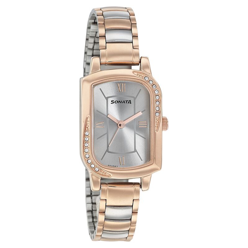 Sonata Blush Silver Dial Women Watch With Stainless Steel Strap - image number 0