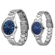 Sonata Quartz Analog with Date Blue Dial Metal Strap Watch for Couple - image number 1