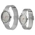 Sonata Quartz Analog with Date White Dial Metal Strap Watch for Couple - image number 1