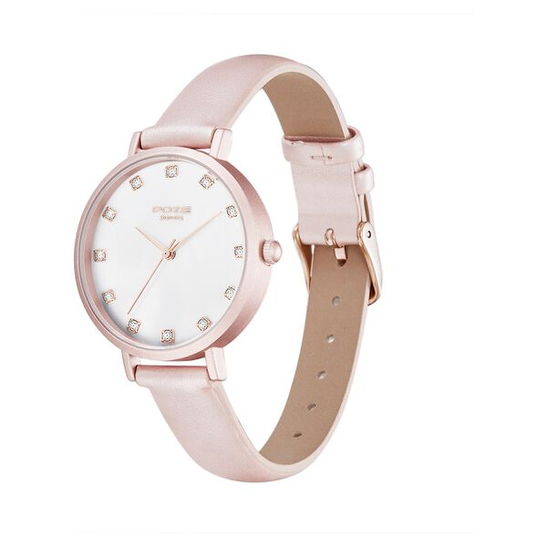 Poze by Sonata Quartz Analog White Dial PU Leather Strap Watch for Women - image number 2