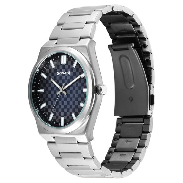 Sonata Festive Quartz Analog Multicoloured Dial Metal Strap Watch For Men - image number 1