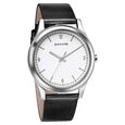 Sonata Quartz Analog Silver Dial Leather Strap Watch for Men