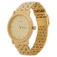 Sonata Quartz Analog with Day and Date Golden Dial Stainless Steel Strap Watch for Men - image number 2