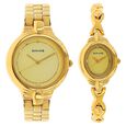 Sonata Quartz Analog White Dial Stainless Steel Strap Watch for Couple