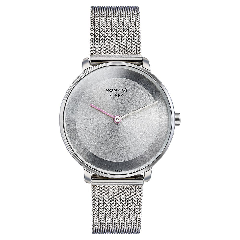 Sonata Sleek Quartz Analog Grey Dial Silver Stainless Steel Strap Watch for Women-picture-32