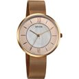 Sonata Modern Edit Quartz Analog Pink Mother of Pearl Dial Stainless Steel Strap Watch For Women