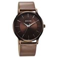 Sonata Aspire Quartz Analog Brown Dial Leather Strap Watch for Men - image number 0