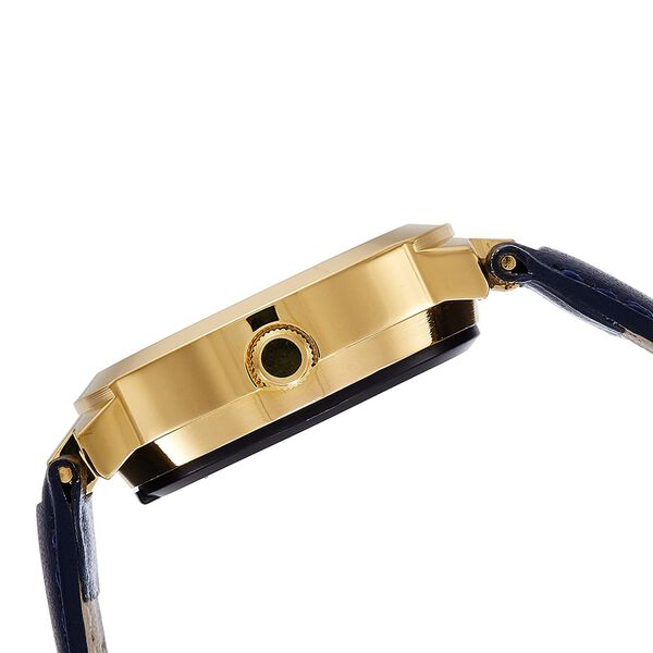 Sonata Act Safety Watch Blue Dial Women Watch With Leather Strap - image number 1