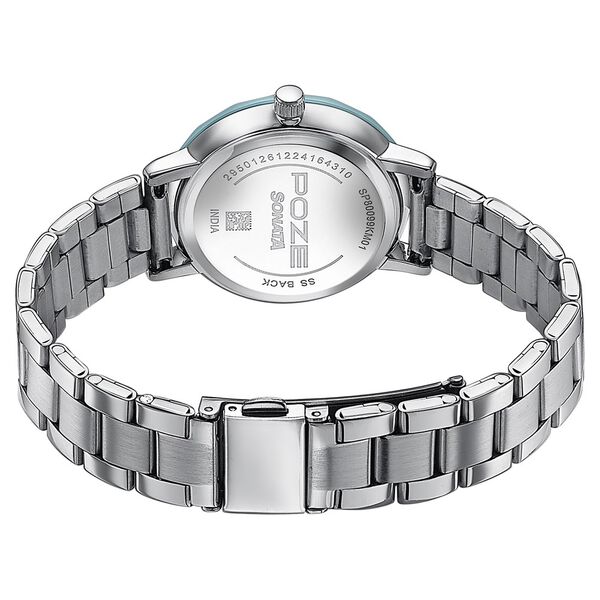 Sonata Poze Quartz Analog Blue Dial Stainless Steel Strap Watch For Women - image number 6