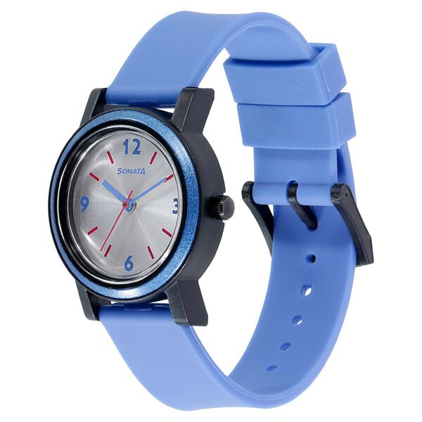 Sonata Pop Silver Dial Women Watch With Polyurethane Strap - image number 2