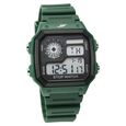 SF Digital Dial Green PU Strap Watch For Unisex - image number 0
