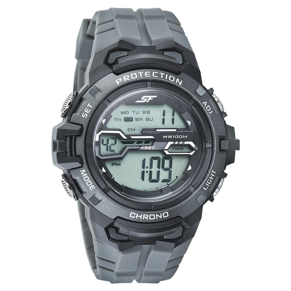 Sonata digital grey sales dial men's watch