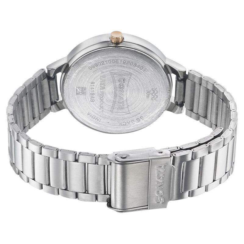 Sonata Play Silver Dial Women Watch With Stainless Steel Strap - image number 3