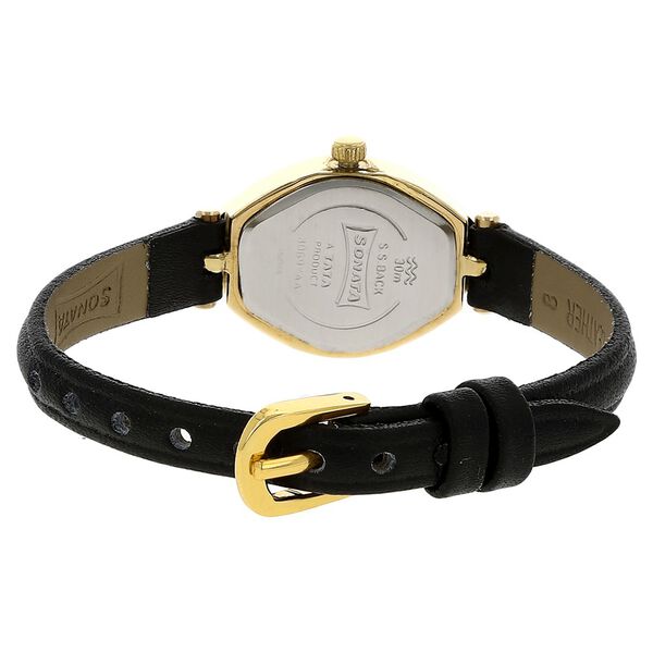 Sonata Quartz Analog White Dial Leather Strap Watch for Women - image number 3