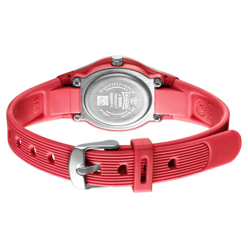 Sonata Play Red Dial Women Watch With Plastic Strap - image number 3