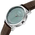 Poze By Sonata Quartz Analog Blue Dial Brown Leather Strap Watch For Men - image number 4