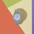 Sonata Poze Quartz Analog Green Dial Silver Colour Stainless Steel Strap Watch For Men
