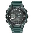 SF Xtreme Gears Quartz Digital Analog Digital Black Dial Green Plastic Strap Watch For Men - image number 0