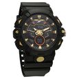SF Analog Digital Black Dial PU Strap Watch For Men