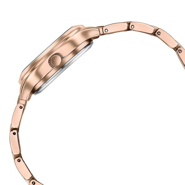 Poze By Sonata Quartz Analog White Mother of Pearl Dial Rose Gold Metal Strap Watch For Women - image number 5
