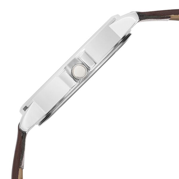 Sonata Quartz Analog Brown Dial Leather Strap Watch for Men - image number 3