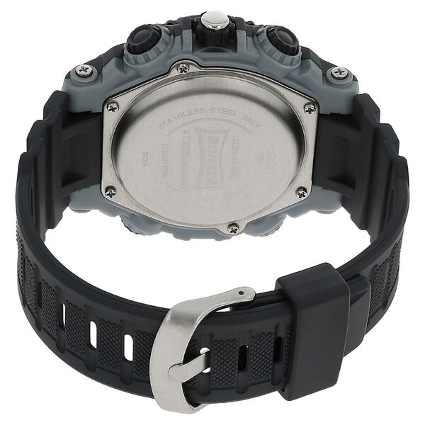SF Quartz Analog Digital Black Dial Plastic Strap Watch for Men - image number 3