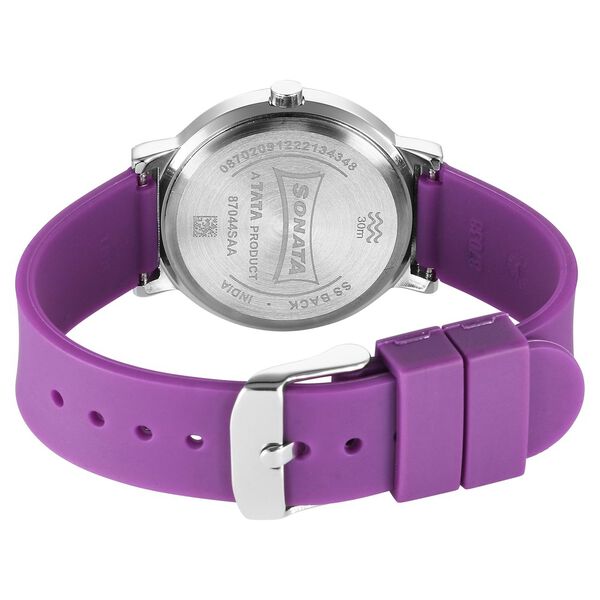 Sonata Essentials Purple Dial Polyurethane Strap Watch for Women - image number 3